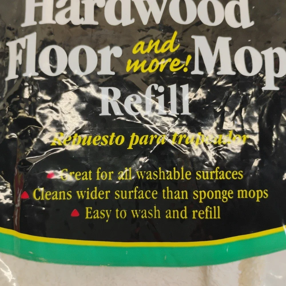 Vintage 2002 O Cedar Hardwood Floor‎ And More Mop Refill Wash & Reuse